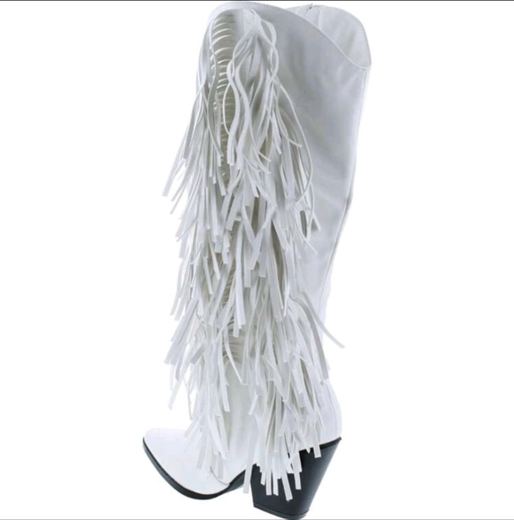 NEW WOMENS COWBOY MID-CALF BOOTS W/CHUNKY BLOCK HEELS - Picture 4 of 6